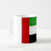 かっこいいアラブ首長国連邦の旗 コーヒーマグカップ (正面左)