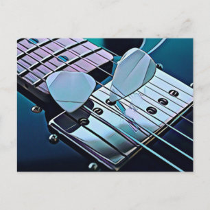 かっこいいギタリストへのプレゼント ポストカード