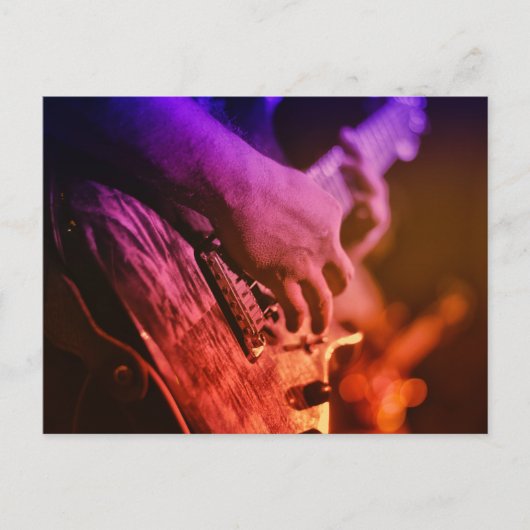 かっこいいギター ポストカード (正面)