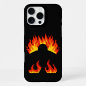 かっこいいゲームピース 炎のボードゲーム iPhoneケース (裏面)