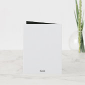 かっこいいゴシック風のバレンタインのメッセージを追加する シーズンカード (裏面)