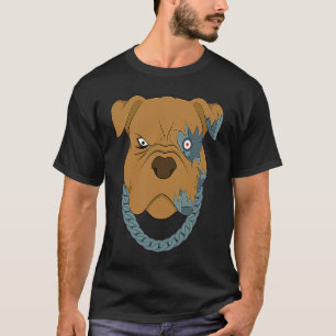 かっこいいサイボーグ犬  アンドロイド犬  ロボット犬  かわいい Tシャツ