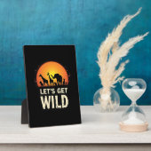 かっこいいサファリデザイン メンズ レディース キッズ サファリ アニマル フォトプラーク (側面)