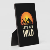 かっこいいサファリデザイン メンズ レディース キッズ サファリ アニマル フォトプラーク (側面)