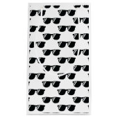 かっこいいサングラスのシルエット グラデーション レトロ モダン ファン スモールペーパーバッグ (正面)