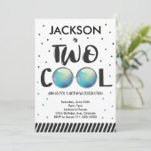 かっこいいサングラス 2歳の誕生日パーティー招待状 招待状 (スタンド正面)