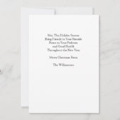 かっこいいサンタのクリスマスカード 招待状 (裏面)