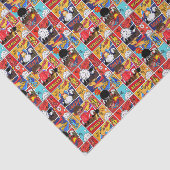 かっこいいスーパーヒーローのタイル模様パーティー 薄葉紙 (詳細)