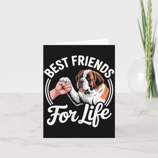 かっこいいセントバーナードのコスチューム 男女兼用 セントバーナード好き カード (正面)