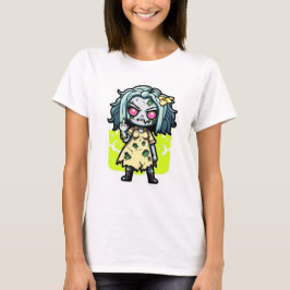 かっこいいゾンビ娘ハロウィンおてんば娘簡単コスプレ Tシャツ