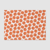 かっこいいタイルのバスケットボールスポーツパターン 薄葉紙 (正面)