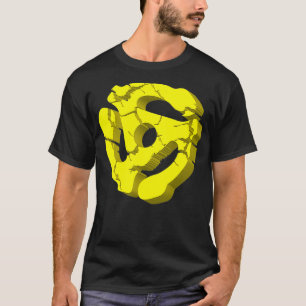 かっこいいターンテーブル 45 RPM アダプター DJ ミュージック レコード用 Tシャツ