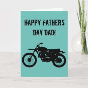 かっこいいバイクの父の日カード。 カード