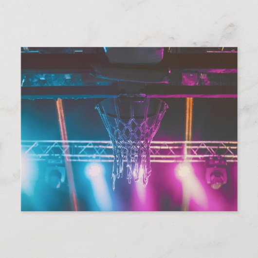 かっこいいバスケットボールアート ポストカード (正面)