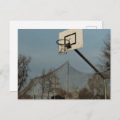 かっこいいバスケットボール ポストカード (正面/裏面)