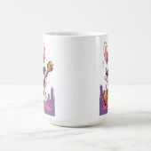 かっこいいバニー・ロックスター コーヒーマグカップ (中央)
