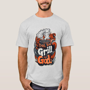 かっこいいパパのダッドボディ グリル BBQ Tシャツ