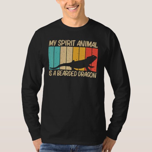 かっこいいヒゴトカゲ メンズ レディース 爬虫類 トカゲ Tシャツ (正面)
