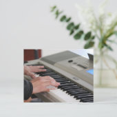 かっこいいピアノ ポストカード (スタンド正面)