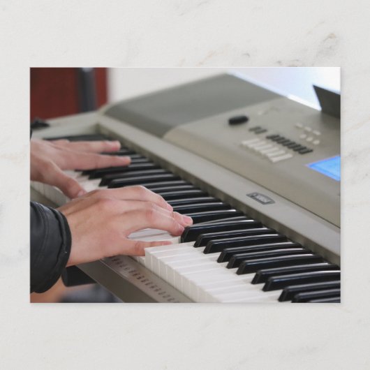 かっこいいピアノ ポストカード (正面)