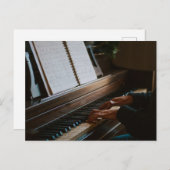 かっこいいピアノ ポストカード (正面/裏面)