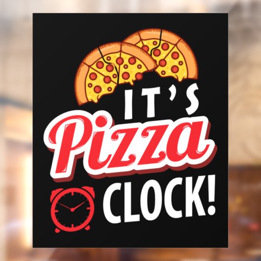 かっこいいピザ屋さんの言葉アートビジネス ウィンドウサイン (シート2)