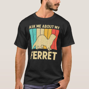 かっこいいフェレット メンズ レディース 動物 フェレット飼い ロ Tシャツ