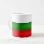 かっこいいブルガリアの国旗 コーヒーマグカップ (正面左)