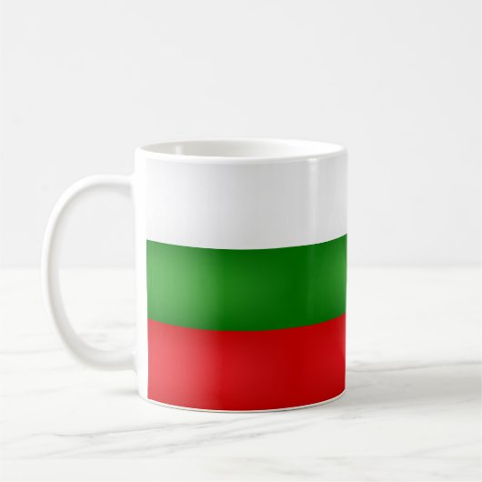 かっこいいブルガリアの国旗 コーヒーマグカップ (左)