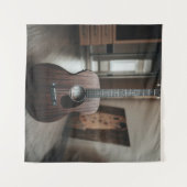 かっこいいベースギター タペストリー (正面(横))