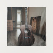 かっこいいベースギター タペストリー (正面)