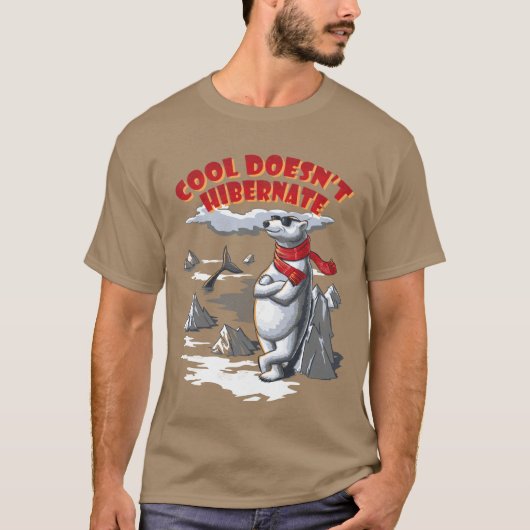 かっこいいホッキョクグマ Tシャツ (正面)
