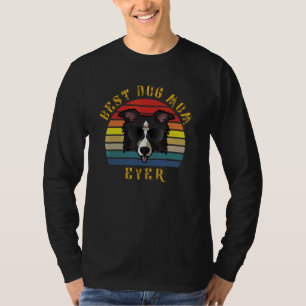 かっこいいボーダーコリーの犬の母のクリスマス Tシャツ