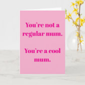 かっこいいママ カード (黄色い花)