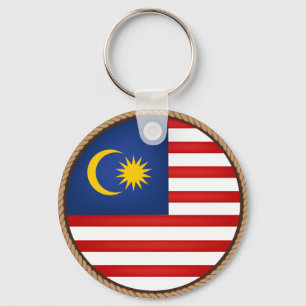 かっこいいマレーシア国旗シール キーホルダー