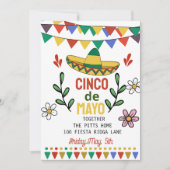 かっこいいメキシコのお祭り シンゴ・デ・マヨ 招待状 (正面)