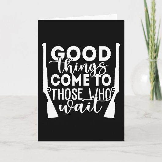 かっこいいメンズのハンティング用おもしろTシャツ カード (正面)