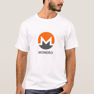 かっこいいモネロ暗号通貨コインのサイン Tシャツ