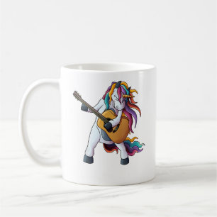 かっこいいユニコーンがギターを弾く _ 面白い動物ギタリスト コーヒーマグカップ