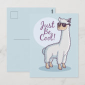 かっこいいラマ ポストカード (正面/裏面)