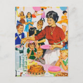 かっこいいレトロなヴィンテージの誕生日パーティー ポストカード (正面)