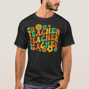 かっこいいレトロ教師のバックパック Tシャツ