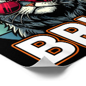 かっこいいレトロ66 67 ブラフ猫サングラスミーム ポスター (角)