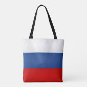 かっこいいロシア国旗ファッション トートバッグ (裏面)