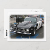 かっこいいヴィンテージの警察車両のポストカード! ポストカード (正面/裏面)