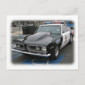 かっこいいヴィンテージの警察車両のポストカード! ポストカード (正面)