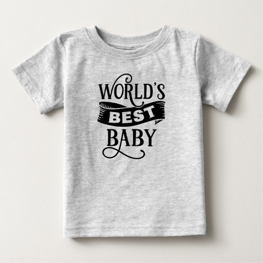 かっこいい世界一の赤ちゃん ベビーTシャツ (正面)