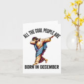 かっこいい人々は12月に生まれる キリスト教のクリスマス カード (黄色い花)