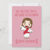 かっこいい人はみんな12月に生まれている 誕生日 シーズンカード (正面)