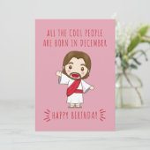 かっこいい人はみんな12月に生まれている 誕生日 シーズンカード (スタンド正面)